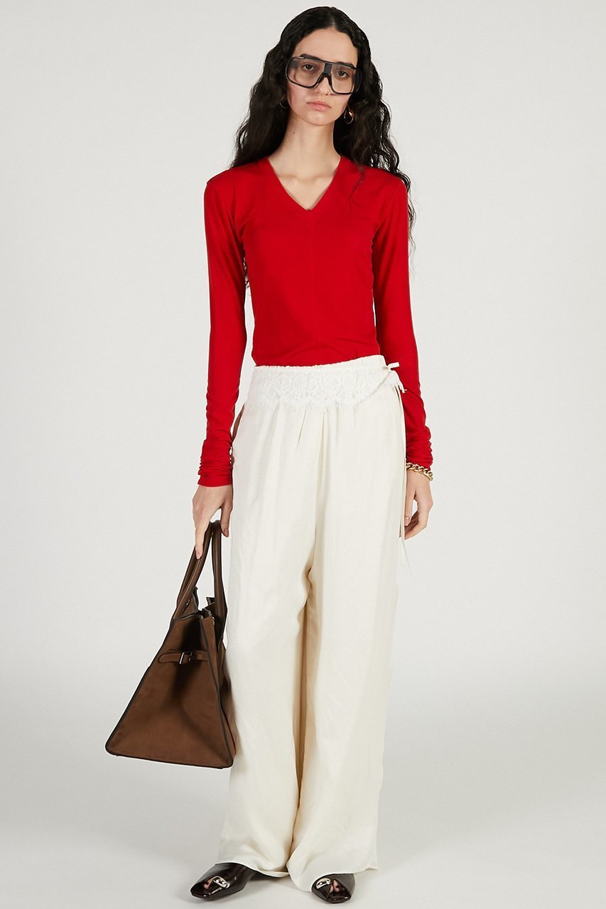 【プランク プロジェクト/PRANK PROJECT】のフィブリルキュプライージーパンツ 人気、トレンドファッション・服の通販 founy(ファニー) 　ファッション　Fashion　レディースファッション　Fashion for Women　パンツ　Pants & Trousers　キュプラ　Cupro, Eco Fabric　サテン　Satin, Glossy Fabric　レース　Lace, Lace Fabric　再入荷　Restock / Back in Stock　other-7|ID: prp329100004888350 ipo3291000000036505220