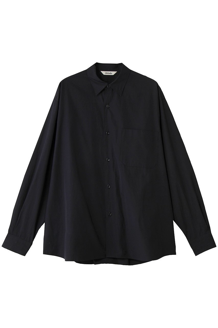 【オブラダ/Oblada】のオーセンティックシャツ インテリア・キッズ・メンズ・レディースファッション・服の通販 founy(ファウニー) 　ファッション　Fashion　レディースファッション　Fashion for Women　トップス・カットソー　Cut & Sew Tops　シャツ・ブラウス・オフィスカジュアル　Elegant Blouses & Button-Ups　シンプル　Simple, Minimal　スリーブ　Sleeve, Long Sleeve / Short Sleeve　ロング　Long, Long-Length　定番　Standard, Basic Item　羽織　Haori, Light Jacket　ネイビー|ID: prp329100004888362 ipo3291000000036690473