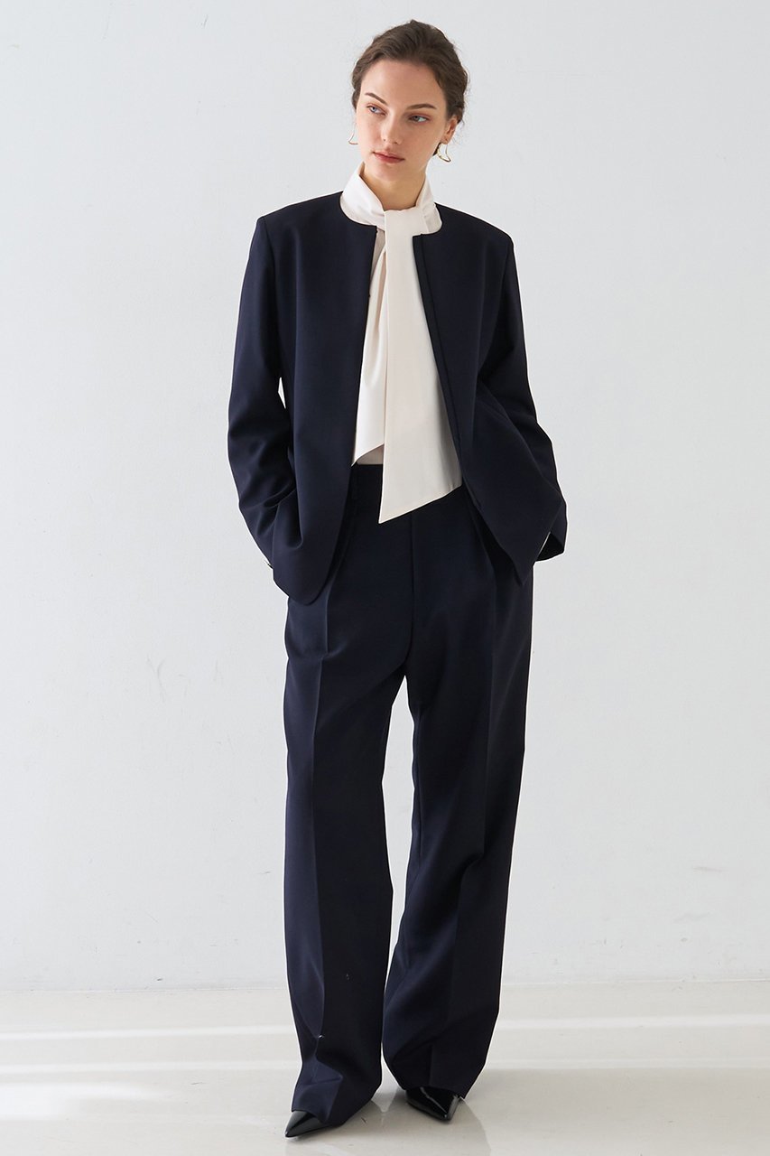 【デザイン ワークス/DESIGN WORKS】の【セットアップ対応】モヘアポプリンハイウエストパンツ 人気、トレンドファッション・服の通販 founy(ファニー) 　ファッション　Fashion　レディースファッション　Fashion for Women　セットアップ　Matching Sets　レディースパンツ・ボトムス　Pants & Trousers / Bottoms　パンツ　Pants & Trousers　おすすめ　Recommended / Our Picks　シンプル　Simple, Minimal　ジャケット　Jacket, Outerwear　セットアップ　Set-Up, Coordinated Outfit　センター　Center, Center Line　ファブリック　Fabric, Textile　other-7|ID: prp329100004888372 ipo3291000000036505368