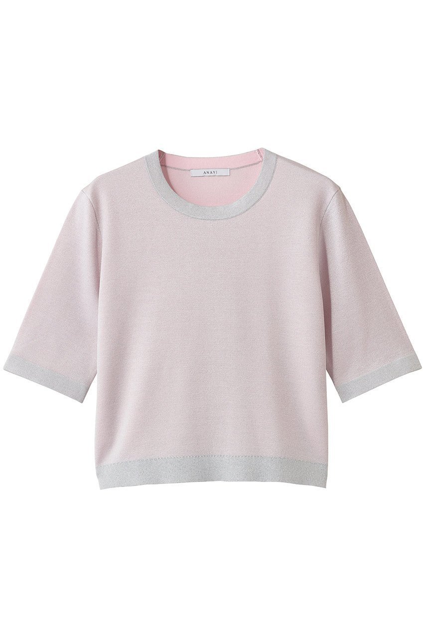 【アナイ/ANAYI】のシアーラメダブルウィーブプルオーバー インテリア・キッズ・メンズ・レディースファッション・服の通販 founy(ファニー) ファッション Fashion レディースファッション Fashion for Women トップス・カットソー Cut & Sew Tops ニット Knit Tops & Sweaters カジュアルプルオーバー・ニットトップス Pullovers & Knit Tops / Casual Pullovers アンサンブル Ensemble Set カーディガン Cardigan, Knitwear シアー Sheer, See-Through スリーブ Sleeve, Long Sleeve / Short Sleeve ハーフ Half, Half-Length エレガント 上品 Elegant ライトピンク|ID: prp329100004888376 ipo3291000000036505399