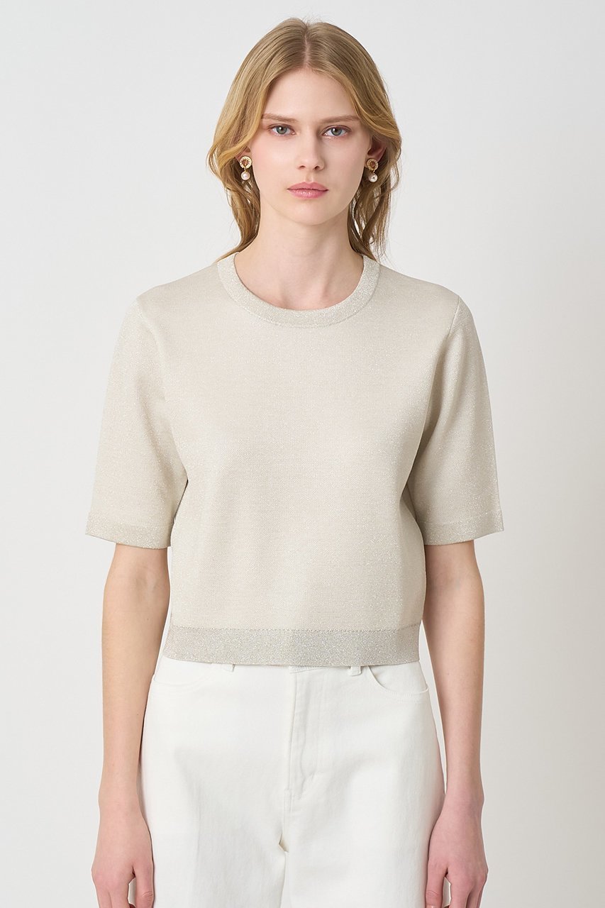 【アナイ/ANAYI】のシアーラメダブルウィーブプルオーバー 人気、トレンドファッション・服の通販 founy(ファニー) ファッション Fashion レディースファッション Fashion for Women トップス・カットソー Cut & Sew Tops ニット Knit Tops & Sweaters カジュアルプルオーバー・ニットトップス Pullovers & Knit Tops / Casual Pullovers アンサンブル Ensemble Set カーディガン Cardigan, Knitwear シアー Sheer, See-Through スリーブ Sleeve, Long Sleeve / Short Sleeve ハーフ Half, Half-Length エレガント 上品 Elegant other-2|ID: prp329100004888376 ipo3291000000036521730