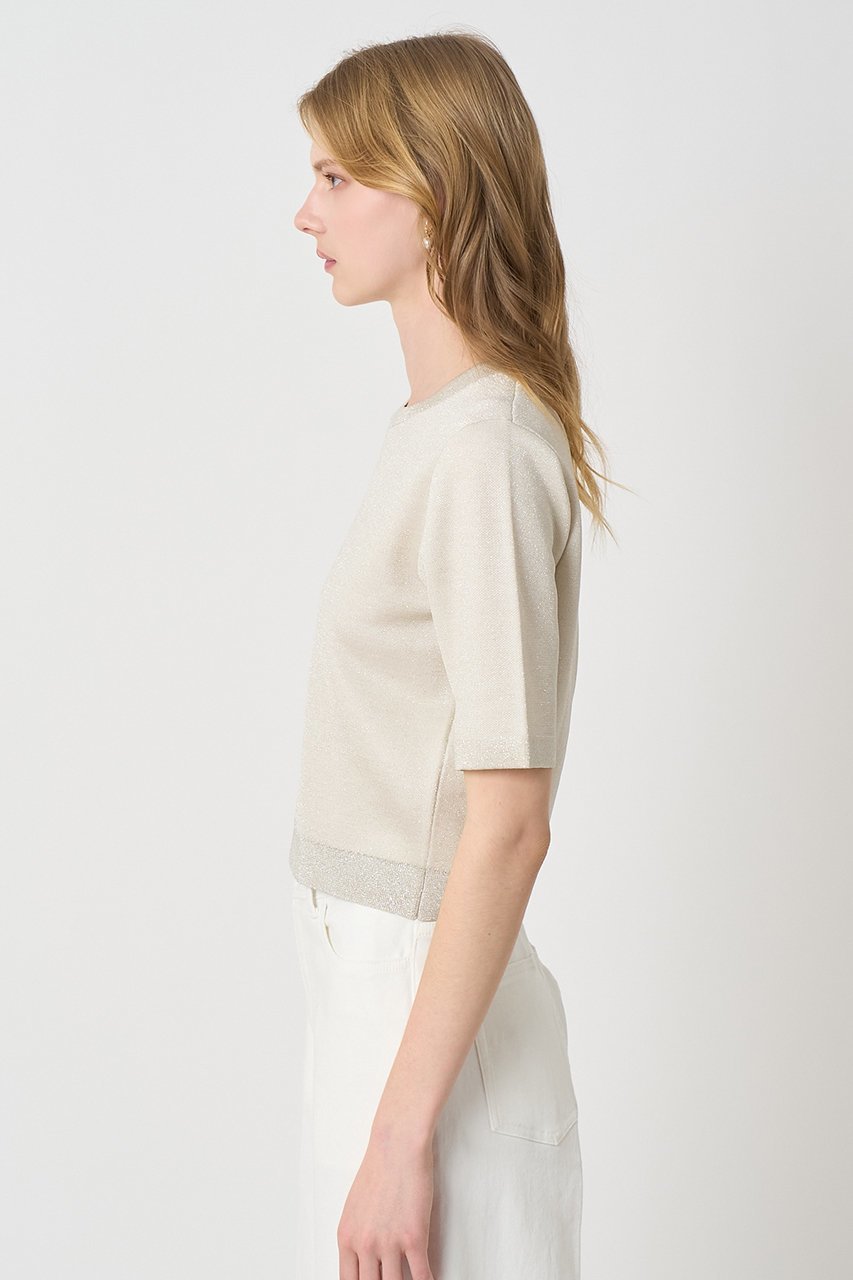 【アナイ/ANAYI】のシアーラメダブルウィーブプルオーバー 人気、トレンドファッション・服の通販 founy(ファニー) ファッション Fashion レディースファッション Fashion for Women トップス・カットソー Cut & Sew Tops ニット Knit Tops & Sweaters カジュアルプルオーバー・ニットトップス Pullovers & Knit Tops / Casual Pullovers アンサンブル Ensemble Set カーディガン Cardigan, Knitwear シアー Sheer, See-Through スリーブ Sleeve, Long Sleeve / Short Sleeve ハーフ Half, Half-Length エレガント 上品 Elegant other-3|ID: prp329100004888376 ipo3291000000036521731