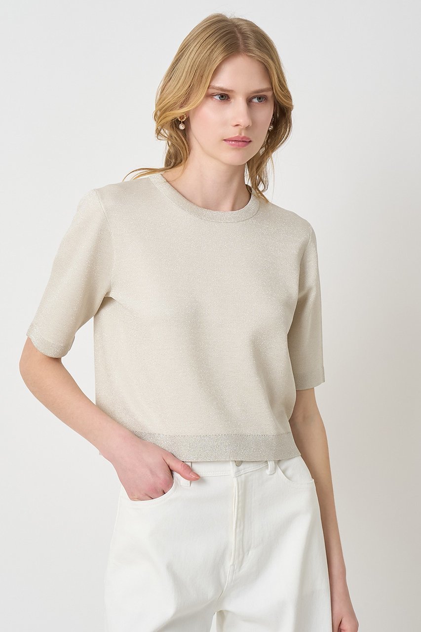 【アナイ/ANAYI】のシアーラメダブルウィーブプルオーバー 人気、トレンドファッション・服の通販 founy(ファニー) ファッション Fashion レディースファッション Fashion for Women トップス・カットソー Cut & Sew Tops ニット Knit Tops & Sweaters カジュアルプルオーバー・ニットトップス Pullovers & Knit Tops / Casual Pullovers アンサンブル Ensemble Set カーディガン Cardigan, Knitwear シアー Sheer, See-Through スリーブ Sleeve, Long Sleeve / Short Sleeve ハーフ Half, Half-Length エレガント 上品 Elegant other-6|ID: prp329100004888376 ipo3291000000036521734