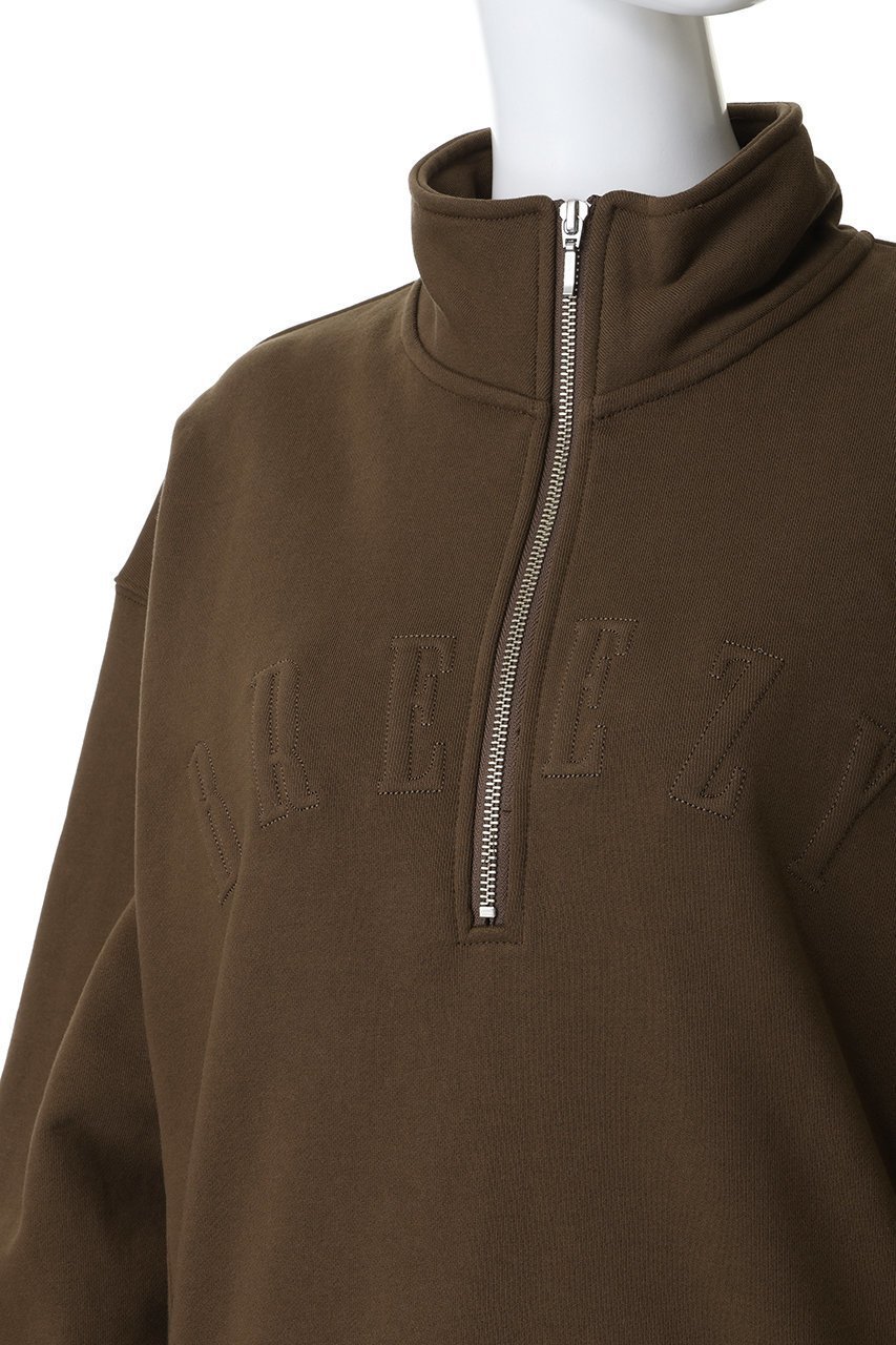 【アルアバイル/allureville】のハーフジップ刺繍プルオーバー 人気、トレンドファッション・服の通販 founy(ファニー) 　ファッション　Fashion　レディースファッション　Fashion for Women　トップス・カットソー　Cut & Sew Tops　シャツ・ブラウス・オフィスカジュアル　Elegant Blouses & Button-Ups　レディースパーカー・カジュアルフーディー　Casual Hoodies & Sweatshirts　ロングTシャツ・Tシャツ　Longline T-Shirts & Tees　カジュアルプルオーバー・ニットトップス　Pullovers & Knit Tops / Casual Pullovers　スウェット・クルーネックトップス　Sweatshirts & Crewnecks / Relaxed Fit Sweat Tops　カットソー・ベーシックTシャツ　Cut-and-Sewn Tops / Stretch Tees & Basics　スタイリッシュ　Stylish, Fashionable　デニム　Denim, Jeans Material　other-5|ID: prp329100004888377 ipo3291000000036505413