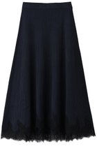 【アルアバイル/allureville】のレースドッキングニットスカート 人気、トレンドファッション・服の通販 founy(ファニー) ファッション Fashion レディースファッション Fashion for Women スカート Skirts ロングスカート Long Skirts / Maxi & Midi Skirts スカラップ Scallop, Scalloped Edge ドッキング Docking, Mixed Material フェミニン Feminine, Girly フレア Flare, Flared リブニット Rib Knit, Ribbed Knit レース Lace, Lace Fabric ロング Long, Long-Length thumbnail ネイビー|ID: prp329100004888378 ipo3291000000036505416
