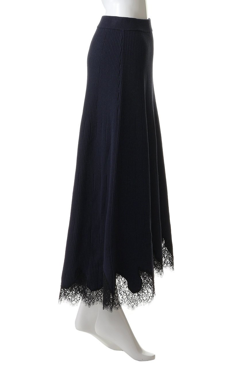 【アルアバイル/allureville】のレースドッキングニットスカート 人気、トレンドファッション・服の通販 founy(ファニー) ファッション Fashion レディースファッション Fashion for Women スカート Skirts ロングスカート Long Skirts / Maxi & Midi Skirts スカラップ Scallop, Scalloped Edge ドッキング Docking, Mixed Material フェミニン Feminine, Girly フレア Flare, Flared リブニット Rib Knit, Ribbed Knit レース Lace, Lace Fabric ロング Long, Long-Length other-3|ID: prp329100004888378 ipo3291000000036505418