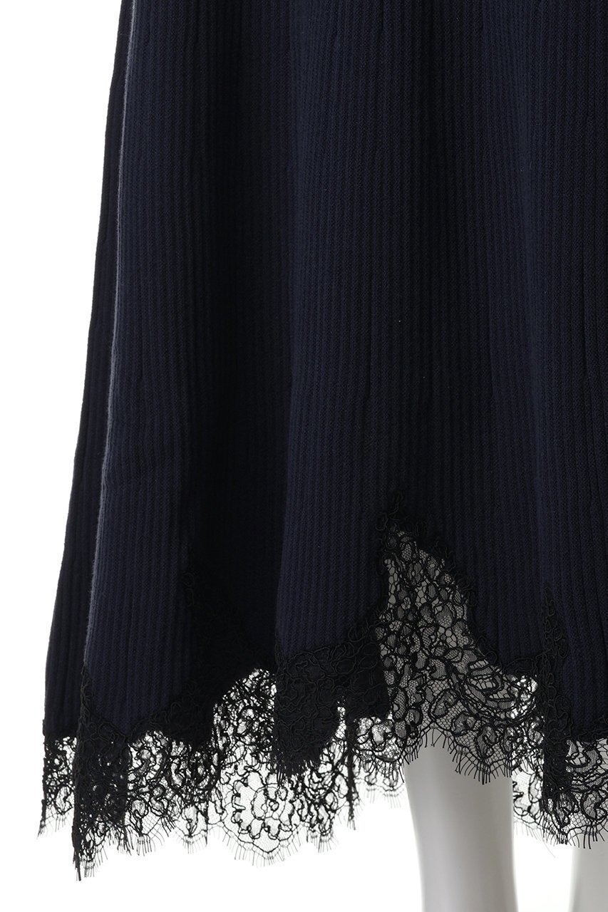 【アルアバイル/allureville】のレースドッキングニットスカート 人気、トレンドファッション・服の通販 founy(ファニー) ファッション Fashion レディースファッション Fashion for Women スカート Skirts ロングスカート Long Skirts / Maxi & Midi Skirts スカラップ Scallop, Scalloped Edge ドッキング Docking, Mixed Material フェミニン Feminine, Girly フレア Flare, Flared リブニット Rib Knit, Ribbed Knit レース Lace, Lace Fabric ロング Long, Long-Length other-5|ID: prp329100004888378 ipo3291000000036505420