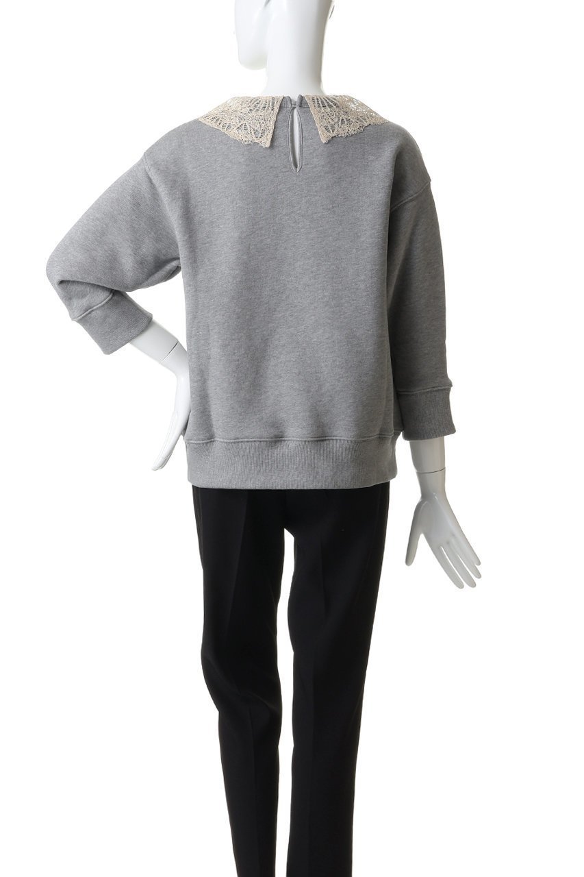 【ヌメロ ヴェントゥーノ/N°21】のレースカラープルオーバー 人気、トレンドファッション・服の通販 founy(ファニー) 　ファッション　Fashion　レディースファッション　Fashion for Women　トップス・カットソー　Cut & Sew Tops　シャツ・ブラウス・オフィスカジュアル　Elegant Blouses & Button-Ups　ロングTシャツ・Tシャツ　Longline T-Shirts & Tees　カジュアルプルオーバー・ニットトップス　Pullovers & Knit Tops / Casual Pullovers　カットソー・ベーシックTシャツ　Cut-and-Sewn Tops / Stretch Tees & Basics　おすすめ　Recommended / Our Picks　ジャケット　Jacket, Outerwear　スリーブ　Sleeve, Long Sleeve / Short Sleeve　フェミニン　Feminine, Girly　ポケット　Pocket, Pocket Detail　レース　Lace, Lace Fabric　ロング　Long, Long-Length　エレガント 上品　Elegant　other-4|ID: prp329100004888384 ipo3291000000036505472