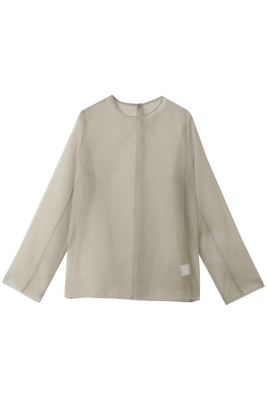 【ブリル/BRILL】のオーガンジートップス インテリア・キッズ・メンズ・レディースファッション・服の通販 founy(ファニー) 　ファッション　Fashion　レディースファッション　Fashion for Women　トップス・カットソー　Cut & Sew Tops　シャツ・ブラウス・オフィスカジュアル　Elegant Blouses & Button-Ups　インナー　Innerwear　オーガンジー　Organza Fabric　スリーブ　Sleeve, Long Sleeve / Short Sleeve　ロング　Long, Long-Length　ベージュ|ID: prp329100004888389 ipo3291000000036505514