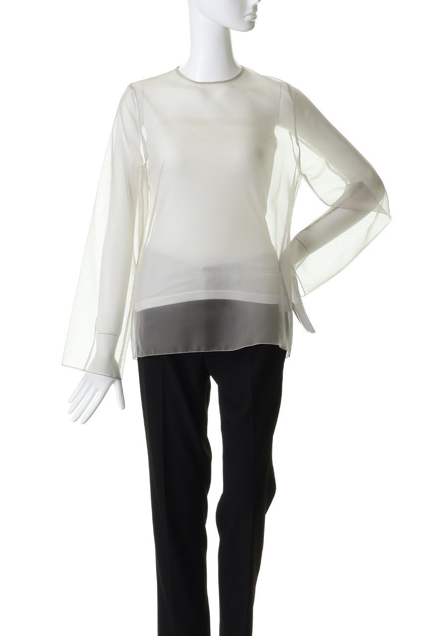 【ブリル/BRILL】のオーガンジートップス 人気、トレンドファッション・服の通販 founy(ファニー) 　ファッション　Fashion　レディースファッション　Fashion for Women　トップス・カットソー　Cut & Sew Tops　シャツ・ブラウス・オフィスカジュアル　Elegant Blouses & Button-Ups　インナー　Innerwear　オーガンジー　Organza Fabric　スリーブ　Sleeve, Long Sleeve / Short Sleeve　ロング　Long, Long-Length　other-2|ID: prp329100004888389 ipo3291000000036505515