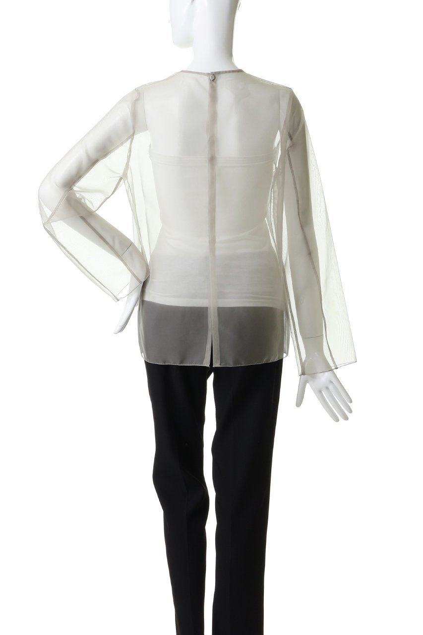 【ブリル/BRILL】のオーガンジートップス 人気、トレンドファッション・服の通販 founy(ファニー) 　ファッション　Fashion　レディースファッション　Fashion for Women　トップス・カットソー　Cut & Sew Tops　シャツ・ブラウス・オフィスカジュアル　Elegant Blouses & Button-Ups　インナー　Innerwear　オーガンジー　Organza Fabric　スリーブ　Sleeve, Long Sleeve / Short Sleeve　ロング　Long, Long-Length　other-4|ID: prp329100004888389 ipo3291000000036505517