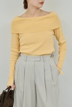 【ガリャルダガランテ/GALLARDAGALANTE】のオフショルニット 人気、トレンドファッション・服の通販 founy(ファニー) ファッション Fashion レディースファッション Fashion for Women トップス・カットソー Cut & Sew Tops ニット Knit Tops & Sweaters カジュアルプルオーバー・ニットトップス Pullovers & Knit Tops / Casual Pullovers エレガント 上品 Elegant シンプル Simple, Minimal スリット Slit, Slit Detail バランス Balance, Style Balance ワイド Wide, Wide Fit 今季 This Season, Current Season thumbnail イエロー|ID: prp329100004888391 ipo3291000000036505527