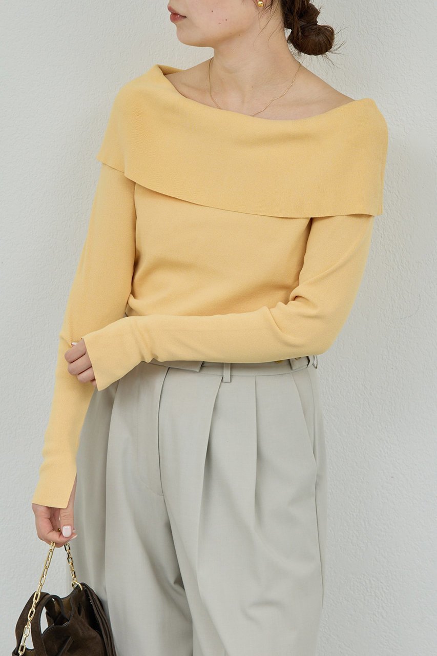 【ガリャルダガランテ/GALLARDAGALANTE】のオフショルニット 人気、トレンドファッション・服の通販 founy(ファニー) 　ファッション　Fashion　レディースファッション　Fashion for Women　トップス・カットソー　Cut & Sew Tops　ニット　Knit Tops & Sweaters　カジュアルプルオーバー・ニットトップス　Pullovers & Knit Tops / Casual Pullovers　エレガント 上品　Elegant　シンプル　Simple, Minimal　スリット　Slit, Slit Detail　バランス　Balance, Style Balance　ワイド　Wide, Wide Fit　今季　This Season, Current Season　other-4|ID: prp329100004888391 ipo3291000000036521739