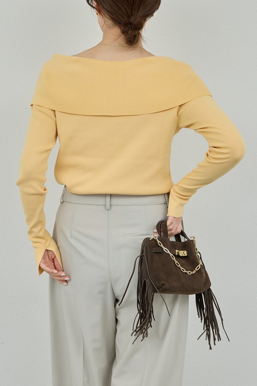 【ガリャルダガランテ/GALLARDAGALANTE】のオフショルニット 人気、トレンドファッション・服の通販 founy(ファニー) 　ファッション　Fashion　レディースファッション　Fashion for Women　トップス・カットソー　Cut & Sew Tops　ニット　Knit Tops & Sweaters　カジュアルプルオーバー・ニットトップス　Pullovers & Knit Tops / Casual Pullovers　エレガント 上品　Elegant　シンプル　Simple, Minimal　スリット　Slit, Slit Detail　バランス　Balance, Style Balance　ワイド　Wide, Wide Fit　今季　This Season, Current Season　other-6|ID: prp329100004888391 ipo3291000000036521741