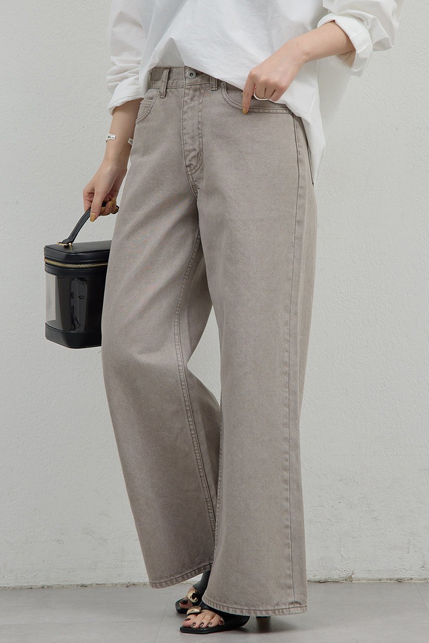 【ガリャルダガランテ/GALLARDAGALANTE】のストレートデニム インテリア・キッズ・メンズ・レディースファッション・服の通販 founy(ファウニー) 　ファッション　Fashion　レディースファッション　Fashion for Women　パンツ　Pants & Trousers　デニムパンツ・ジーンズ・美脚デニム　Denim Jeans & Pants　ストレート　Straight, Straight Cut　デニム　Denim, Jeans Material　バランス　Balance, Style Balance　ベーシック　Basic, Essential　ワイド　Wide, Wide Fit　定番　Standard, Basic Item　ブラウン|ID: prp329100004888392 ipo3291000000036909325