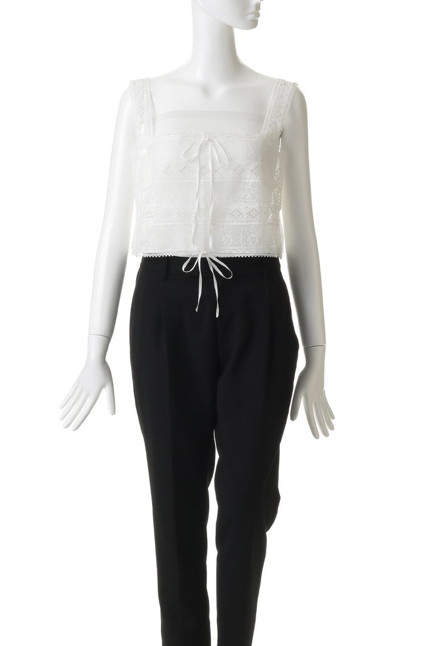 【ビリティス ディセッタン/Bilitis dix-sept ans】のレースコンビネーションキャミソール 人気、トレンドファッション・服の通販 founy(ファニー) 　ファッション　Fashion　レディースファッション　Fashion for Women　トップス・カットソー　Cut & Sew Tops　キャミソール&ノースリーブ　Camisoles & Sleeveless Tops　シャツ・ブラウス・オフィスカジュアル　Elegant Blouses & Button-Ups　ロングTシャツ・Tシャツ　Longline T-Shirts & Tees　カットソー・ベーシックTシャツ　Cut-and-Sewn Tops / Stretch Tees & Basics　キャミソール　Camisole, Spaghetti Strap Top　タンク　Tank Top, Sleeveless Top　フェミニン　Feminine, Girly　フロント　Front, Front Design　リボン　Ribbon, Bow　レース　Lace, Lace Fabric　エレガント 上品　Elegant　other-2|ID: prp329100004888399 ipo3291000000036505592