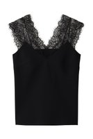 【ルームエイト/Room no.8】の【Room no.8 BLACK】VIN-SATIN レース キャミ 人気、トレンドファッション・服の通販 founy(ファニー) ファッション Fashion レディースファッション Fashion for Women トップス・カットソー Cut & Sew Tops キャミソール&ノースリーブ Camisoles & Sleeveless Tops シャツ・ブラウス・オフィスカジュアル Elegant Blouses & Button-Ups ロングTシャツ・Tシャツ Longline T-Shirts & Tees カットソー・ベーシックTシャツ Cut-and-Sewn Tops / Stretch Tees & Basics キャミ Camisole, Cami Top キャミソール Camisole, Spaghetti Strap Top ジャケット Jacket, Outerwear タンク Tank Top, Sleeveless Top ランジェリー Lingerie, Intimate Wear レース Lace, Lace Fabric エレガント 上品 Elegant |ID:prp329100004888403