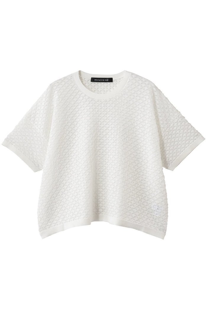 【ミズイロ インド/mizuiro ind】のpatterned sheer wide P/O プルオーバー インテリア・キッズ・メンズ・レディースファッション・服の通販 founy(ファウニー) https://founy.com/ ファッション Fashion レディースファッション Fashion for Women トップス・カットソー Cut & Sew Tops ニット Knit Tops & Sweaters カジュアルプルオーバー・ニットトップス Pullovers & Knit Tops / Casual Pullovers コンパクト Compact, Small Size シアー Sheer, See-Through スリーブ Sleeve, Long Sleeve / Short Sleeve ハーフ Half, Half-Length ワイド Wide, Wide Fit |ID: prp329100004888425 ipo3291000000036505794
