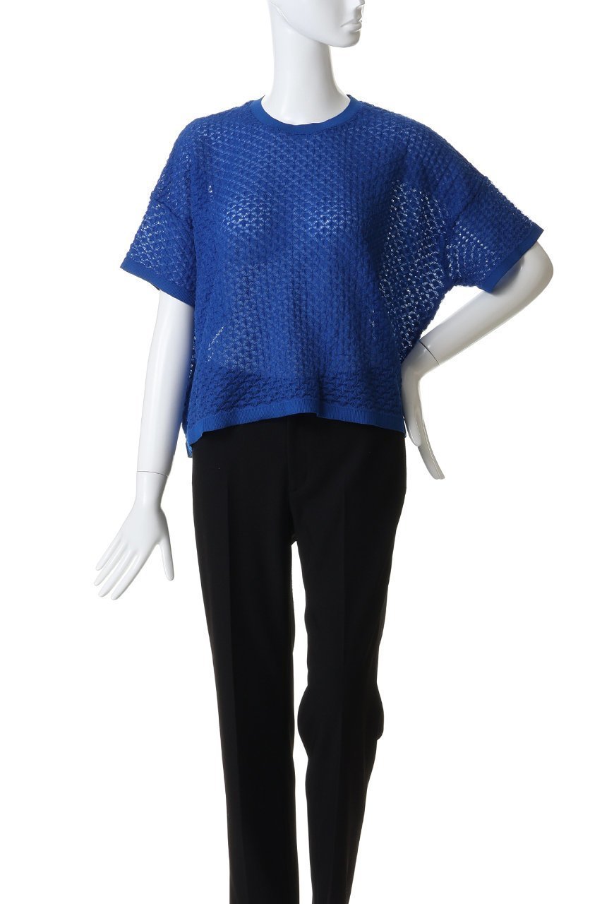 【ミズイロ インド/mizuiro ind】のpatterned sheer wide P/O プルオーバー 大人の最旬トレンドファッション＆コーディネート founy(ファウニー) 　ファッション　Fashion　レディースファッション　Fashion for Women　トップス・カットソー　Cut & Sew Tops　ニット　Knit Tops & Sweaters　カジュアルプルオーバー・ニットトップス　Pullovers & Knit Tops / Casual Pullovers　コンパクト　Compact, Small Size　シアー　Sheer, See-Through　スリーブ　Sleeve, Long Sleeve / Short Sleeve　ハーフ　Half, Half-Length　ワイド　Wide, Wide Fit　other-2|ID: prp329100004888425 ipo3291000000036505798