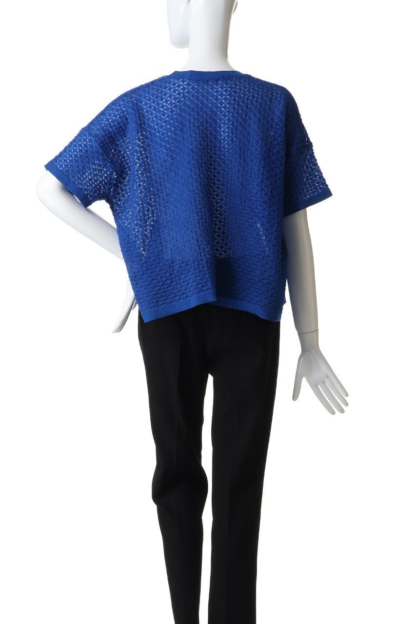 【ミズイロ インド/mizuiro ind】のpatterned sheer wide P/O プルオーバー 大人の最旬トレンドファッション＆コーディネート founy(ファウニー) 　ファッション　Fashion　レディースファッション　Fashion for Women　トップス・カットソー　Cut & Sew Tops　ニット　Knit Tops & Sweaters　カジュアルプルオーバー・ニットトップス　Pullovers & Knit Tops / Casual Pullovers　コンパクト　Compact, Small Size　シアー　Sheer, See-Through　スリーブ　Sleeve, Long Sleeve / Short Sleeve　ハーフ　Half, Half-Length　ワイド　Wide, Wide Fit　other-4|ID: prp329100004888425 ipo3291000000036505800