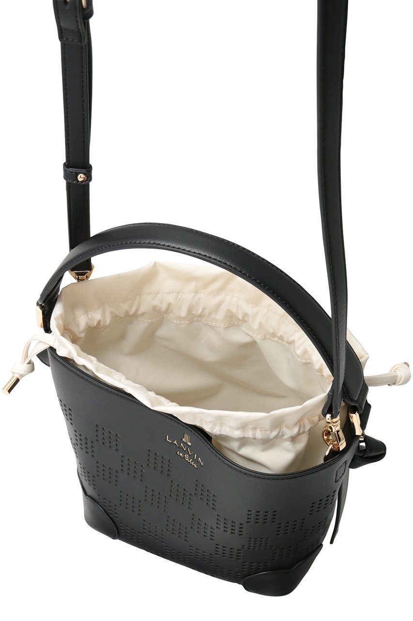 【ランバン オン ブルー/LANVIN en Bleu】のペルフォレ パンチングショルダーバッグ 人気、トレンドファッション・服の通販 founy(ファニー) 　ファッション　Fashion　レディースファッション　Fashion for Women　バッグ　Bags　バケツ　Bucket, Bucket Style　ポーチ　Pouch, Small Case　エレガント 上品　Elegant　巾着　Drawstring Bag, Kinchaku　other-5|ID: prp329100004888426 ipo3291000000036505809