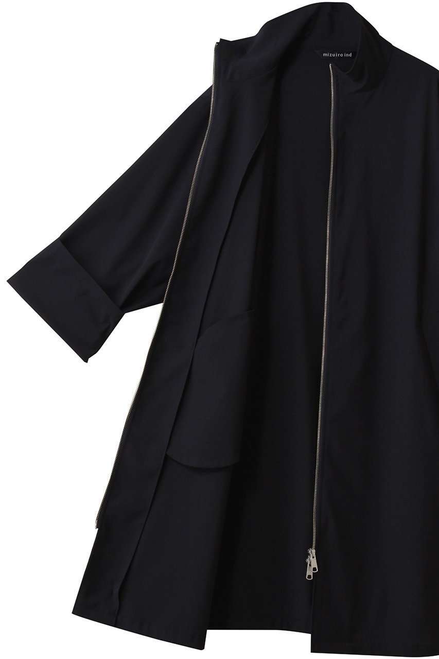 【ミズイロ インド/mizuiro ind】のhigh neck zip CT コート 人気、トレンドファッション・服の通販 founy(ファニー) ファッション Fashion レディースファッション Fashion for Women アウター Coat / Outerwear Collection コート・ロングコート・ピーコート Long Coats, Peacoats & More ストレート Straight, Straight Cut スラックス Slacks, Dress Pants デニム Denim, Jeans Material ハイネック High Neck, Mock Neck ロング Long, Long-Length other-6|ID: prp329100004888434 ipo3291000000036505888
