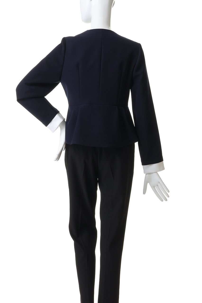 【アミカ/AMICA】のリボンツイルジャケット 人気、トレンドファッション・服の通販 founy(ファニー) 　ファッション　Fashion　レディースファッション　Fashion for Women　アウター　Coat / Outerwear Collection　レディースジャケット・軽アウター　Jackets　オケージョン　Occasion Wear　カフス　Cuff Design　シンプル　Simple, Minimal　ジャケット　Jacket, Outerwear　フロント　Front, Front Design　ボトム　Bottoms, Lower Wear　リボン　Ribbon, Bow　other-4|ID: prp329100004888439 ipo3291000000036505937