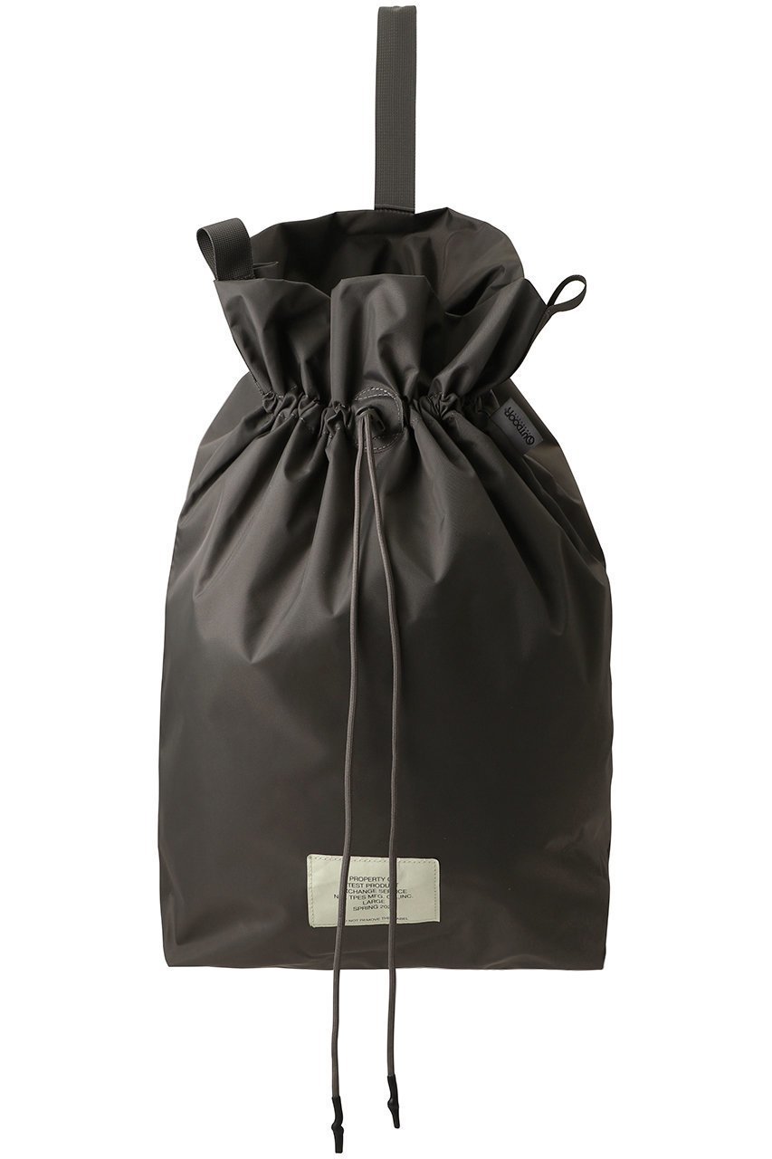 【エヌ.ハリウッド/N.HOOLYWOOD / MEN】の【MEN】【EXCANGE SERVICE×OUTDOOR PRODUCTS】 ドローストリング バッグ LARGE インテリア・キッズ・メンズ・レディースファッション・服の通販 founy(ファニー) 　ファッション　Fashion　メンズファッション　Fashion for Men　バッグ　Bags　グラフィック　Graphic, Graphic Design　コラボ　Collaboration, Collab　ドローストリング　Drawstring, Pull Cord　プリント　Print, Printed Pattern　ミリタリー　Military, Army Style　モチーフ　Motif, Design Theme　旅行　Travel　ビジネス 仕事 通勤　Business / Work / Commuting　チャコール|ID: prp329100004888444 ipo3291000000036505980