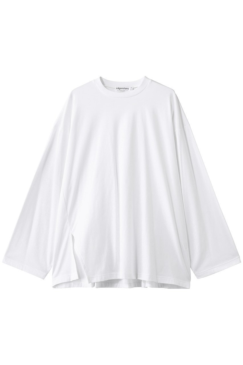 【ナゴンスタンス/nagonstans】のslit flare long-sleeves t-shirt 人気、トレンドファッション・服の通販 founy(ファニー) 　ファッション　Fashion　レディースファッション　Fashion for Women　トップス・カットソー　Cut & Sew Tops　シャツ・ブラウス・オフィスカジュアル　Elegant Blouses & Button-Ups　ロングTシャツ・Tシャツ　Longline T-Shirts & Tees　カットソー・ベーシックTシャツ　Cut-and-Sewn Tops / Stretch Tees & Basics　スリット　Slit, Slit Detail　スリーブ　Sleeve, Long Sleeve / Short Sleeve　フレア　Flare, Flared　ベーシック　Basic, Essential　ロング　Long, Long-Length　 other-1|ID: prp329100004888450 ipo3291000000036506021