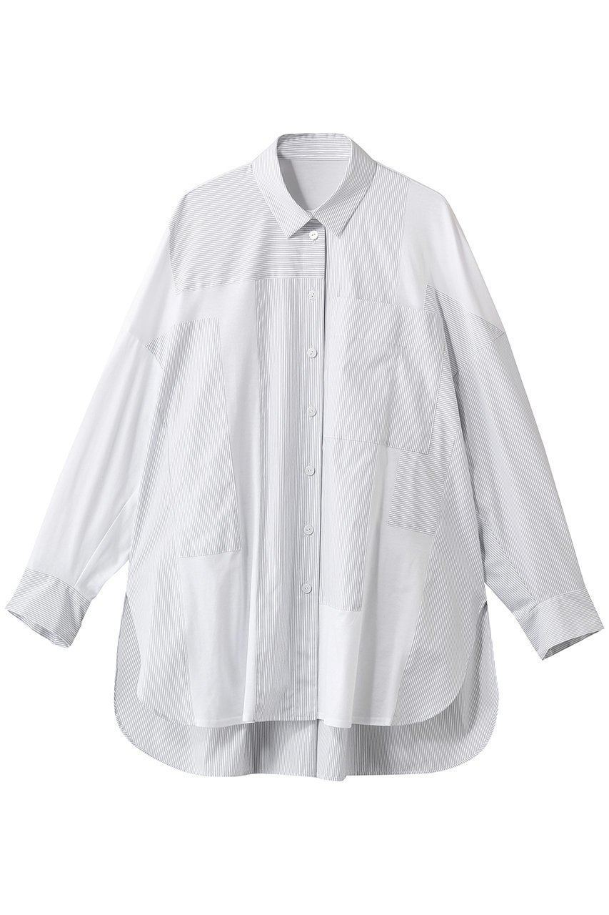 【エンフォルド/ENFOLD】のPATCHWORK SHIRT 人気、トレンドファッション・服の通販 founy(ファニー) 　ファッション　Fashion　レディースファッション　Fashion for Women　トップス・カットソー　Cut & Sew Tops　シャツ・ブラウス・オフィスカジュアル　Elegant Blouses & Button-Ups　アシンメトリー　Asymmetrical Style　スリーブ　Sleeve, Long Sleeve / Short Sleeve　バランス　Balance, Style Balance　パッチワーク　Patchwork, Mixed Fabric　ブロード　Broadcloth, Fine Cotton　ミックス　Mix, Mixed Style　ランダム　Random, Irregular　ロング　Long, Long-Length　 other-1|ID: prp329100004888455 ipo3291000000036506060