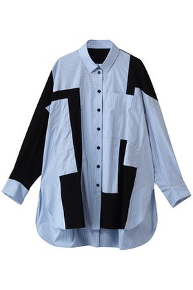 【エンフォルド/ENFOLD】 PATCHWORK SHIRT人気、トレンドファッション・服の通販 founy(ファニー) ファッション Fashion レディースファッション Fashion for Women トップス・カットソー Cut & Sew Tops シャツ・ブラウス・オフィスカジュアル Elegant Blouses & Button-Ups アシンメトリー Asymmetrical Style コンパクト Compact, Small Size ストライプ Stripe, Striped Pattern スリーブ Sleeve, Long Sleeve / Short Sleeve バランス Balance, Style Balance パッチワーク Patchwork, Mixed Fabric ミックス Mix, Mixed Style ランダム Random, Irregular ロング Long, Long-Length |ID:prp329100004888455