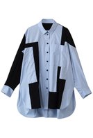 【エンフォルド/ENFOLD】のPATCHWORK SHIRT 人気、トレンドファッション・服の通販 founy(ファニー) ファッション Fashion レディースファッション Fashion for Women トップス・カットソー Cut & Sew Tops シャツ・ブラウス・オフィスカジュアル Elegant Blouses & Button-Ups アシンメトリー Asymmetrical Style コンパクト Compact, Small Size ストライプ Stripe, Striped Pattern スリーブ Sleeve, Long Sleeve / Short Sleeve バランス Balance, Style Balance パッチワーク Patchwork, Mixed Fabric ミックス Mix, Mixed Style ランダム Random, Irregular ロング Long, Long-Length |ID:prp329100004888455