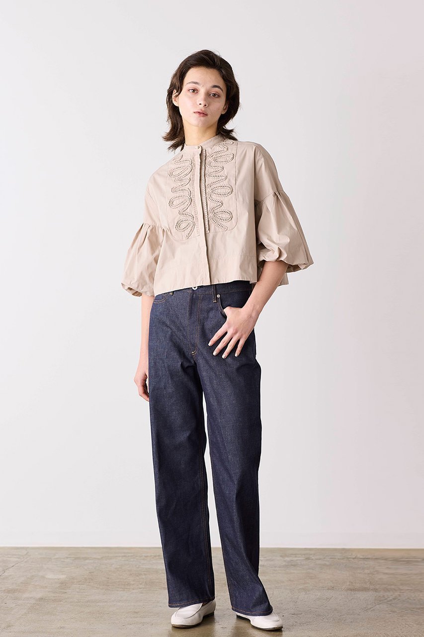 【マリリンムーン/MARILYN MOON】の【SOI-MeME】ダイヤタックエンブロイダリーブラウス 人気、トレンドファッション・服の通販 founy(ファニー) 　ファッション　Fashion　レディースファッション　Fashion for Women　トップス・カットソー　Cut & Sew Tops　シャツ・ブラウス・オフィスカジュアル　Elegant Blouses & Button-Ups　スリーブ　Sleeve, Long Sleeve / Short Sleeve　バランス　Balance, Style Balance　パール　Pearl, Pearl Accent　ボックス　Boxy, Box Shape　マニッシュ　Mannish, Boyish　モダン　Modern, Contemporary　ロング　Long, Long-Length　other-6|ID: prp329100004888456 ipo3291000000036506074