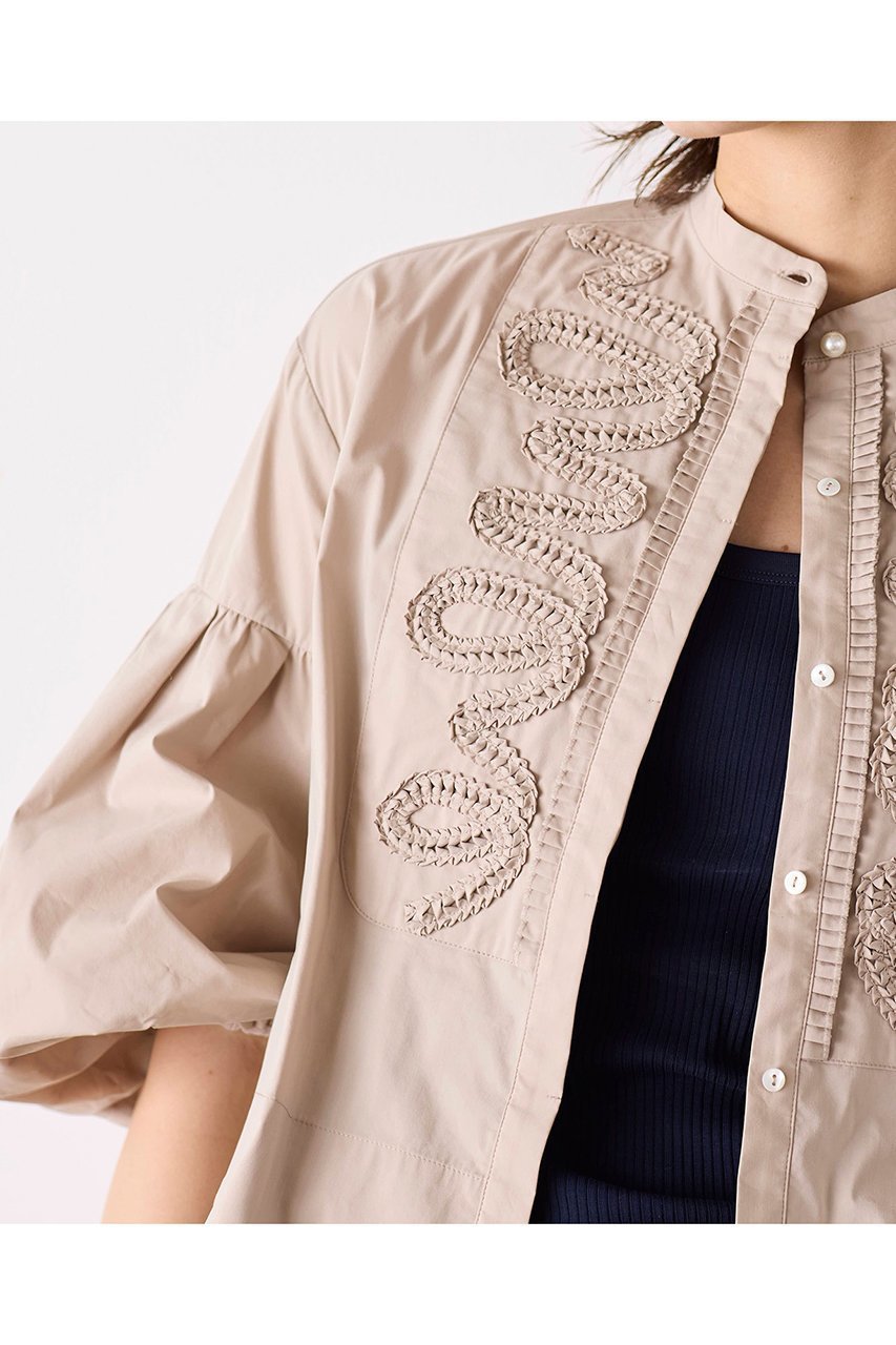 【マリリンムーン/MARILYN MOON】の【SOI-MeME】ダイヤタックエンブロイダリーブラウス 人気、トレンドファッション・服の通販 founy(ファニー) 　ファッション　Fashion　レディースファッション　Fashion for Women　トップス・カットソー　Cut & Sew Tops　シャツ・ブラウス・オフィスカジュアル　Elegant Blouses & Button-Ups　スリーブ　Sleeve, Long Sleeve / Short Sleeve　バランス　Balance, Style Balance　パール　Pearl, Pearl Accent　ボックス　Boxy, Box Shape　マニッシュ　Mannish, Boyish　モダン　Modern, Contemporary　ロング　Long, Long-Length　other-8|ID: prp329100004888456 ipo3291000000036506076