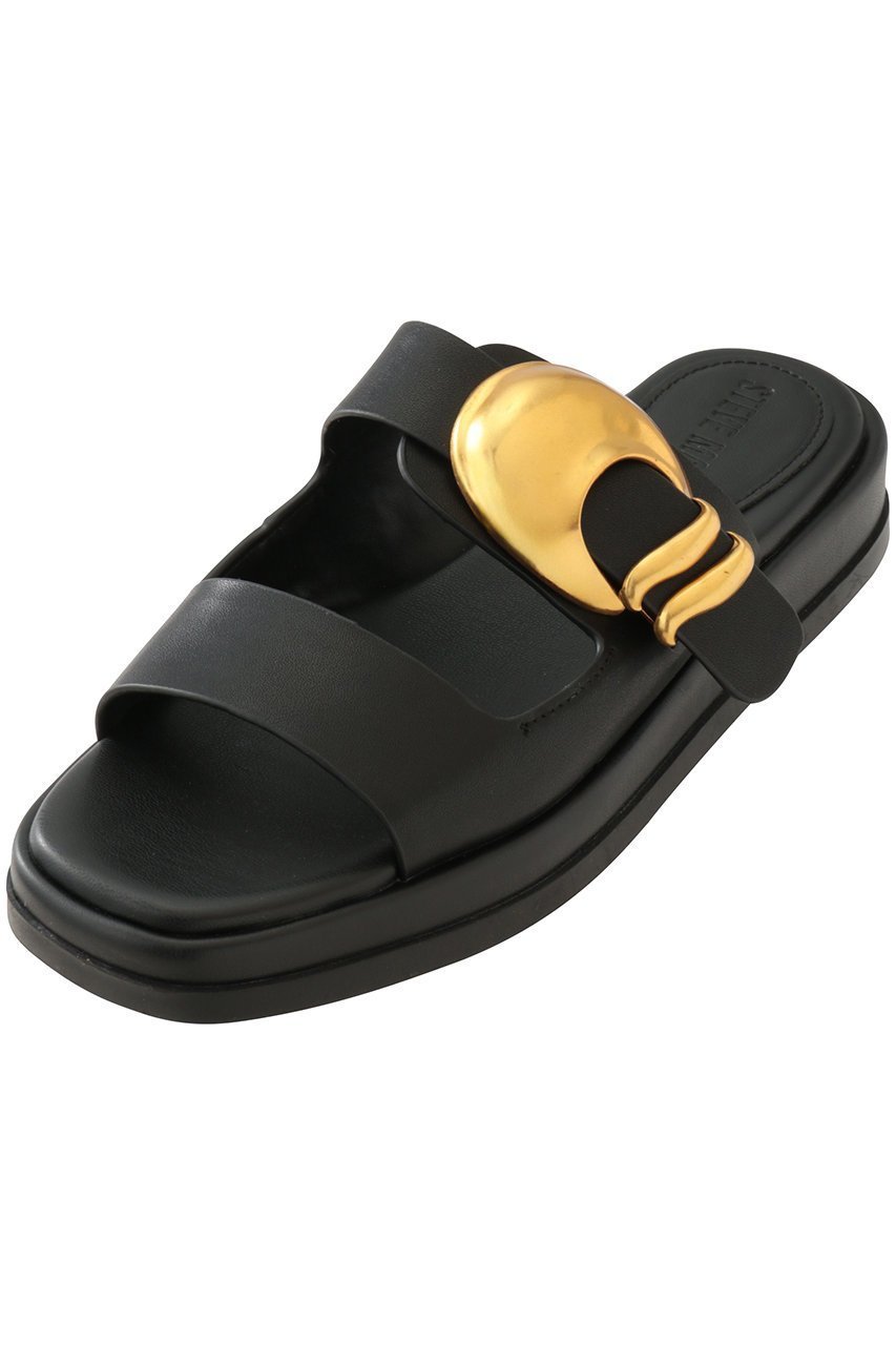 【スティーブマデン/STEVE MADDEN】のBAY-RIDGE メタルゴールドフラットサンダル インテリア・キッズ・メンズ・レディースファッション・服の通販 founy(ファニー) 　ファッション　Fashion　レディースファッション　Fashion for Women　サンダル　Sandals, Summer Shoes　メタリック　Metallic, Shiny Finish　ラグジュアリー　Luxury, Elegant　リゾート　Resort, Vacation Style　リュクス　Luxury, Elegant, High-End, Chic　軽量　Lightweight, Ultra Light　BLK|ID: prp329100004888457 ipo3291000000036506078
