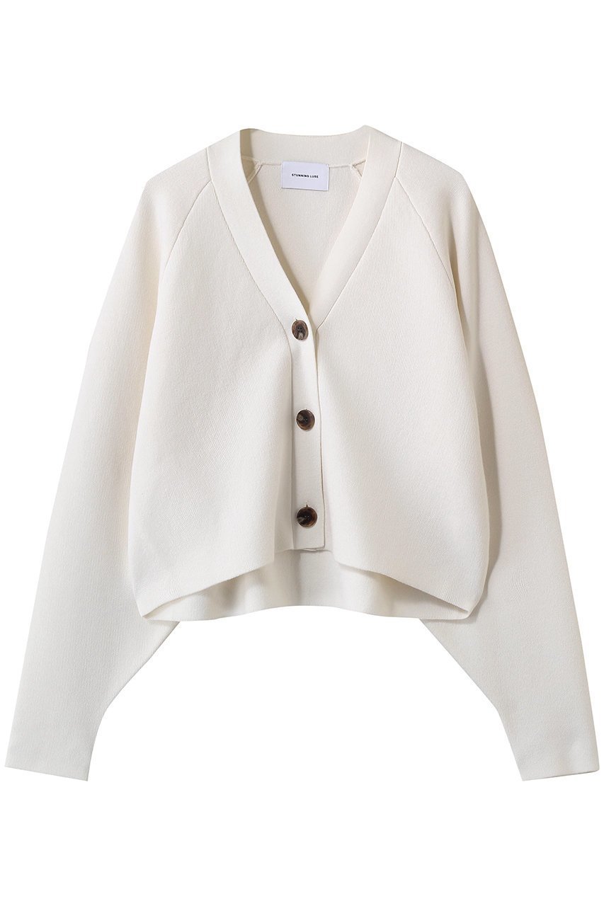 【スタニングルアー/STUNNING LURE】のダブルフェイスニットカーディガン 人気、トレンドファッション・服の通販 founy(ファニー) ファッション Fashion レディースファッション Fashion for Women トップス・カットソー Cut & Sew Tops ニット Knit Tops & Sweaters カーディガン・羽織り Layered Style Cardigans カーディガン Cardigan, Knitwear ショート Short, Short Length フォルム Silhouette, Form ワイド Wide, Wide Fit エレガント 上品 Elegant 再入荷 Restock / Back in Stock other-1|ID: prp329100004888459 ipo3291000000036506091