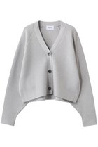 【スタニングルアー/STUNNING LURE】のダブルフェイスニットカーディガン 人気、トレンドファッション・服の通販 founy(ファニー) ファッション Fashion レディースファッション Fashion for Women トップス・カットソー Cut & Sew Tops ニット Knit Tops & Sweaters カーディガン・羽織り Layered Style Cardigans カーディガン Cardigan, Knitwear ショート Short, Short Length フォルム Silhouette, Form ワイド Wide, Wide Fit エレガント 上品 Elegant 再入荷 Restock / Back in Stock thumbnail ライトグレー|ID: prp329100004888459 ipo3291000000036506093