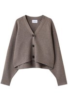 【スタニングルアー/STUNNING LURE】のダブルフェイスニットカーディガン 人気、トレンドファッション・服の通販 founy(ファニー) ファッション Fashion レディースファッション Fashion for Women トップス・カットソー Cut & Sew Tops ニット Knit Tops & Sweaters カーディガン・羽織り Layered Style Cardigans カーディガン Cardigan, Knitwear ショート Short, Short Length フォルム Silhouette, Form ワイド Wide, Wide Fit エレガント 上品 Elegant 再入荷 Restock / Back in Stock thumbnail ブラウン|ID: prp329100004888459 ipo3291000000036506094