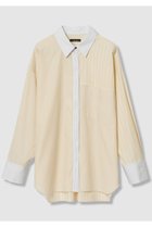 【アルアバイル/allureville】の【WEB・一部店舗別注】クレイジーストライプシャツ 人気、トレンドファッション・服の通販 founy(ファニー) ファッション Fashion レディースファッション Fashion for Women トップス・カットソー Cut & Sew Tops シャツ・ブラウス・オフィスカジュアル Elegant Blouses & Button-Ups おすすめ Recommended / Our Picks ショルダー Shoulder, Shoulder Strap スリーブ Sleeve, Long Sleeve / Short Sleeve デニム Denim, Jeans Material ドロップ Drop Shoulder, Dropped Style パターン Pattern, Design Print パッチ Patch, Appliqué ボトム Bottoms, Lower Wear ポケット Pocket, Pocket Detail マニッシュ Mannish, Boyish ロング Long, Long-Length 別注 Limited Edition, Custom Order 新作・新入荷 New Arrivals / New In thumbnail イエロー|ID: prp329100004888472 ipo3291000000036506212