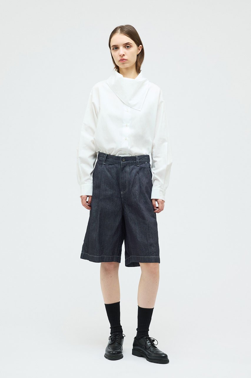 【ミズイロ インド/mizuiro ind】のdenim half PT パンツ 人気、トレンドファッション・服の通販 founy(ファニー) ファッション Fashion レディースファッション Fashion for Women パンツ Pants & Trousers デニム Denim, Jeans Material ハーフ Half, Half-Length other-6|ID: prp329100004888477 ipo3291000000036506265