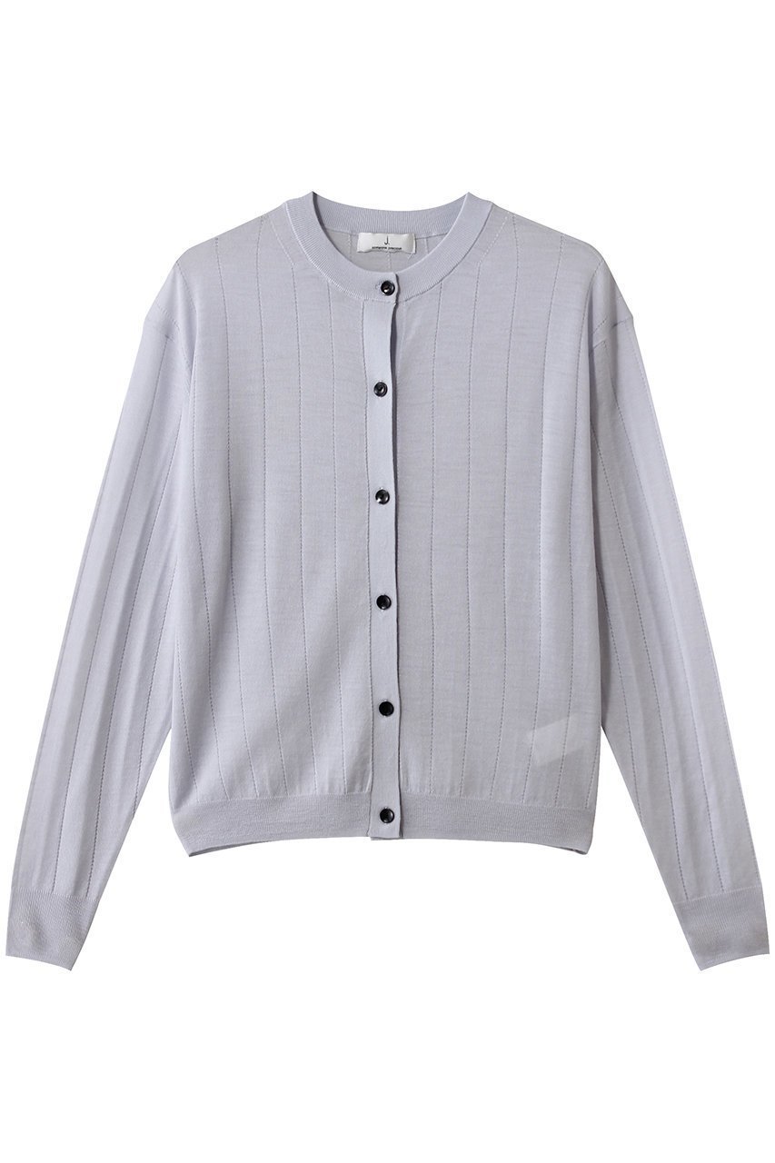 【ジェイドット/j.】のハイゲージニット 透かし編みカーディガン 人気、トレンドファッション・服の通販 founy(ファニー) 　ファッション　Fashion　レディースファッション　Fashion for Women　トップス・カットソー　Cut & Sew Tops　ニット　Knit Tops & Sweaters　カーディガン・羽織り　Layered Style Cardigans　カーディガン　Cardigan, Knitwear　シンプル　Simple, Minimal　フィット　Fit, Slim Fit　ボトム　Bottoms, Lower Wear　ロング　Long, Long-Length　透かし　Cut-Out, Lacework　ビジネス 仕事 通勤　Business / Work / Commuting　 other-1|ID: prp329100004888481 ipo3291000000036506291