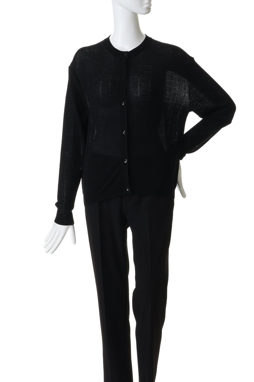 【ジェイドット/j.】のハイゲージニット 透かし編みカーディガン 人気、トレンドファッション・服の通販 founy(ファニー) 　ファッション　Fashion　レディースファッション　Fashion for Women　トップス・カットソー　Cut & Sew Tops　ニット　Knit Tops & Sweaters　カーディガン・羽織り　Layered Style Cardigans　カーディガン　Cardigan, Knitwear　シンプル　Simple, Minimal　フィット　Fit, Slim Fit　ボトム　Bottoms, Lower Wear　ロング　Long, Long-Length　透かし　Cut-Out, Lacework　ビジネス 仕事 通勤　Business / Work / Commuting　other-2|ID: prp329100004888481 ipo3291000000036506294