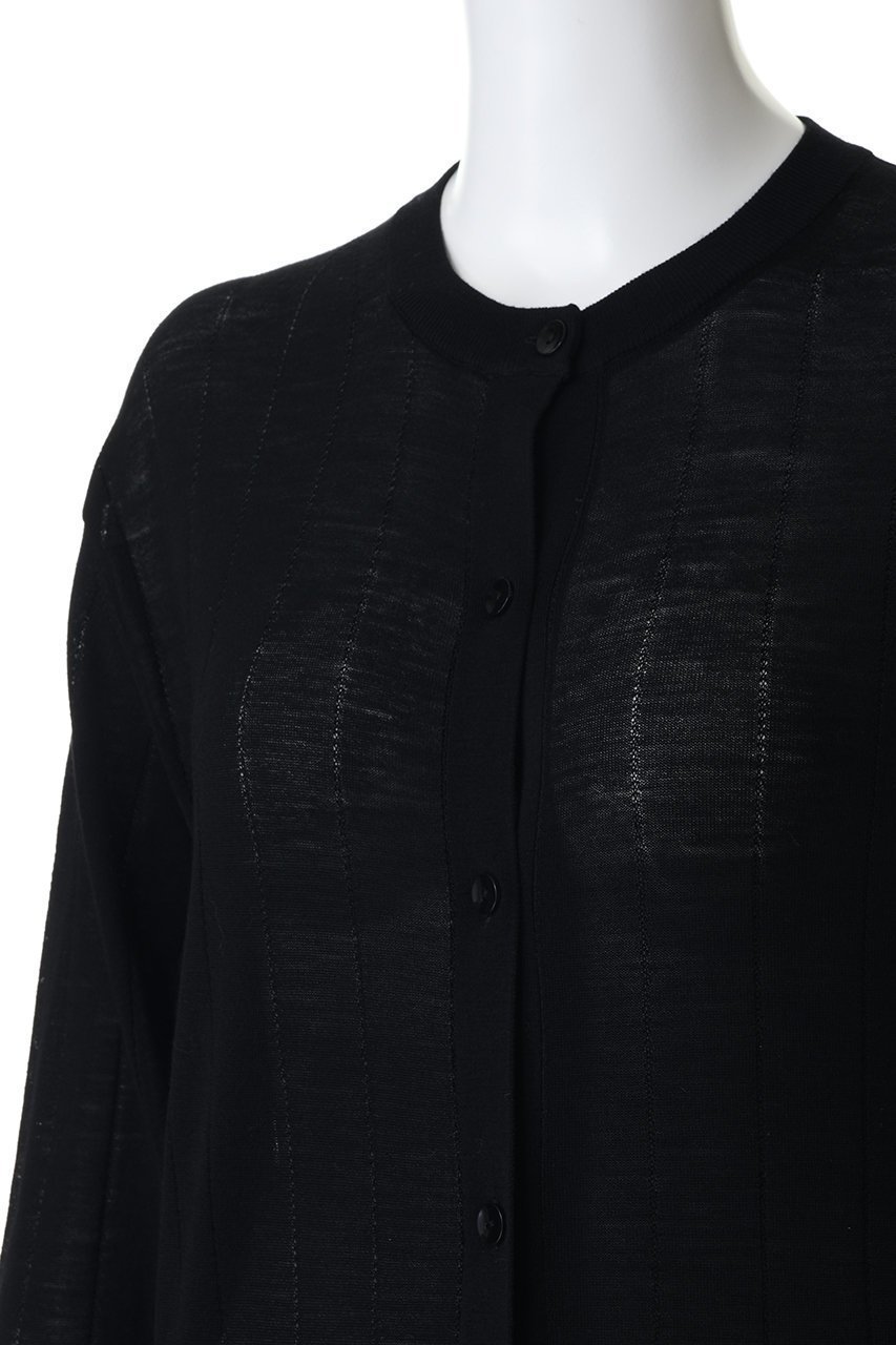 【ジェイドット/j.】のハイゲージニット 透かし編みカーディガン 人気、トレンドファッション・服の通販 founy(ファニー) 　ファッション　Fashion　レディースファッション　Fashion for Women　トップス・カットソー　Cut & Sew Tops　ニット　Knit Tops & Sweaters　カーディガン・羽織り　Layered Style Cardigans　カーディガン　Cardigan, Knitwear　シンプル　Simple, Minimal　フィット　Fit, Slim Fit　ボトム　Bottoms, Lower Wear　ロング　Long, Long-Length　透かし　Cut-Out, Lacework　ビジネス 仕事 通勤　Business / Work / Commuting　other-5|ID: prp329100004888481 ipo3291000000036506297