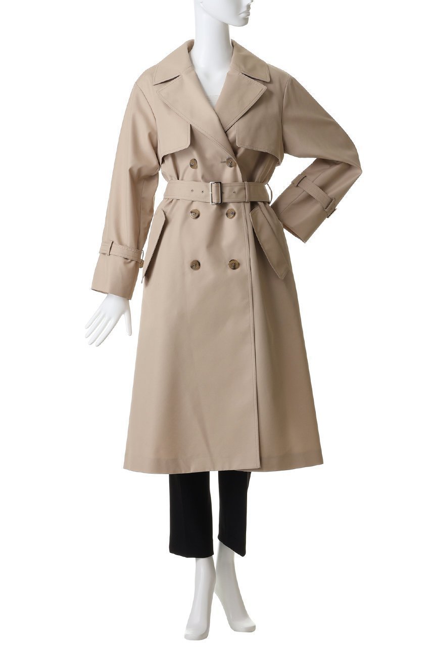 【アナイ/ANAYI】のハッスイツイルトレンチコート 人気、トレンドファッション・服の通販 founy(ファニー) 　ファッション　Fashion　レディースファッション　Fashion for Women　アウター　Coat / Outerwear Collection　コート・ロングコート・ピーコート　Long Coats, Peacoats & More　トレンチコート / 春秋の定番アウター　Trench Coats　ツイル　Twist, Twisted Detail　ロング　Long, Long-Length　other-2|ID: prp329100004888485 ipo3291000000036506323