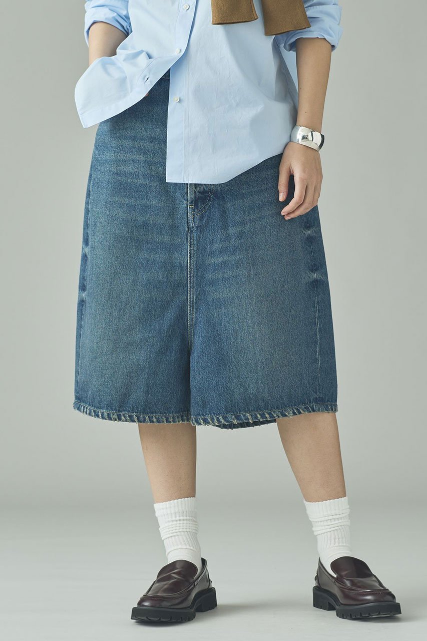 【カレンソロジー/Curensology】の〈&RC〉ワイドルーズハーフデニムパンツ インテリア・キッズ・メンズ・レディースファッション・服の通販 founy(ファウニー) 　ファッション　Fashion　レディースファッション　Fashion for Women　パンツ　Pants & Trousers　デニムパンツ・ジーンズ・美脚デニム　Denim Jeans & Pants　おすすめ　Recommended / Our Picks　インディゴ　Indigo Denim　デニム　Denim, Jeans Material　トレンド　Trend, Trending Now　ハーフ　Half, Half-Length　レース　Lace, Lace Fabric　エレガント 上品　Elegant　人気　Popular, Best Seller　羽織　Haori, Light Jacket　インディゴ|ID: prp329100004888491 ipo3291000000036642623