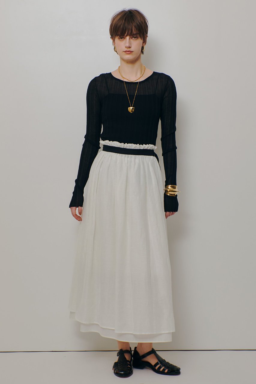 【アルアバイル/allureville】のシアーリブプルオーバー 人気、トレンドファッション・服の通販 founy(ファニー) 　ファッション　Fashion　レディースファッション　Fashion for Women　トップス・カットソー　Cut & Sew Tops　ニット　Knit Tops & Sweaters　カジュアルプルオーバー・ニットトップス　Pullovers & Knit Tops / Casual Pullovers　インナー　Innerwear　コンパクト　Compact, Small Size　ラウンド　Round, Round Neck　ワイド　Wide, Wide Fit　人気　Popular, Best Seller　新作・新入荷　New Arrivals / New In　旅行　Travel　other-3|ID: prp329100004888492 ipo3291000000036506388