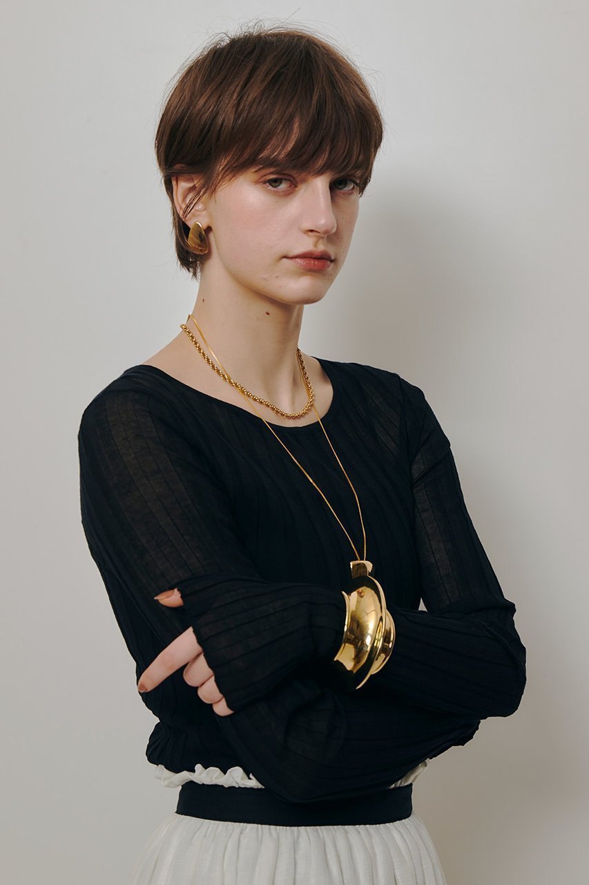 【アルアバイル/allureville】のシアーリブプルオーバー 人気、トレンドファッション・服の通販 founy(ファニー) 　ファッション　Fashion　レディースファッション　Fashion for Women　トップス・カットソー　Cut & Sew Tops　ニット　Knit Tops & Sweaters　カジュアルプルオーバー・ニットトップス　Pullovers & Knit Tops / Casual Pullovers　インナー　Innerwear　コンパクト　Compact, Small Size　ラウンド　Round, Round Neck　ワイド　Wide, Wide Fit　人気　Popular, Best Seller　新作・新入荷　New Arrivals / New In　旅行　Travel　other-4|ID: prp329100004888492 ipo3291000000036506389