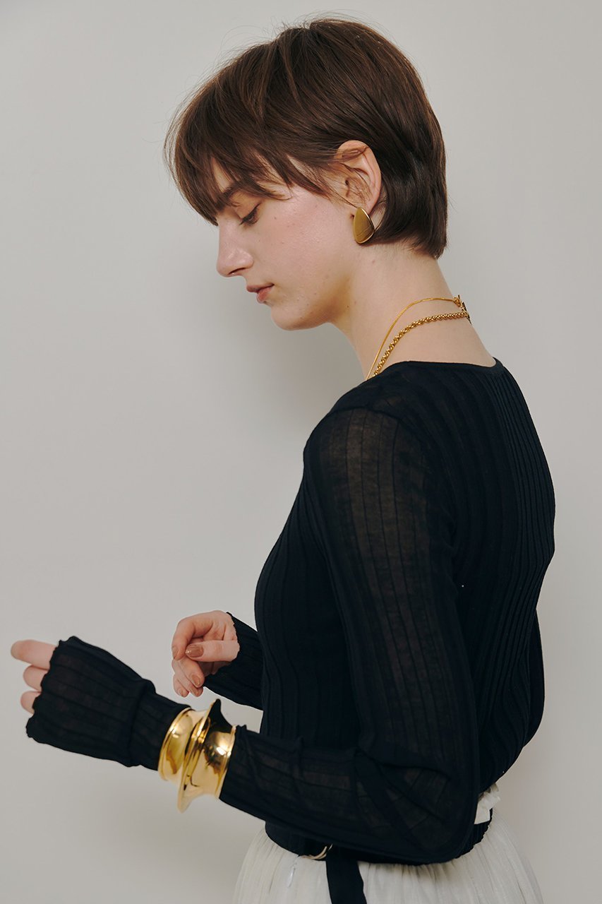 【アルアバイル/allureville】のシアーリブプルオーバー 人気、トレンドファッション・服の通販 founy(ファニー) 　ファッション　Fashion　レディースファッション　Fashion for Women　トップス・カットソー　Cut & Sew Tops　ニット　Knit Tops & Sweaters　カジュアルプルオーバー・ニットトップス　Pullovers & Knit Tops / Casual Pullovers　インナー　Innerwear　コンパクト　Compact, Small Size　ラウンド　Round, Round Neck　ワイド　Wide, Wide Fit　人気　Popular, Best Seller　新作・新入荷　New Arrivals / New In　旅行　Travel　other-5|ID: prp329100004888492 ipo3291000000036506390