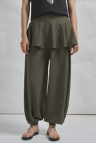 【ウィムガゼット/Whim Gazette】の【GEMINI】レイヤードニットパンツ 人気、トレンドファッション・服の通販 founy(ファニー) ファッション Fashion レディースファッション Fashion for Women パンツ Pants & Trousers ストレッチ Stretch, Stretchy Fabric セパレート Separate, Two-Piece フォルム Silhouette, Form ペプラム Peplum, Flared Hem ミニスカート Mini Skirt, Short Skirt ロング Long, Long-Length ワーク Workwear, Utility Style thumbnail カーキ|ID: prp329100004888499 ipo3291000000036506448