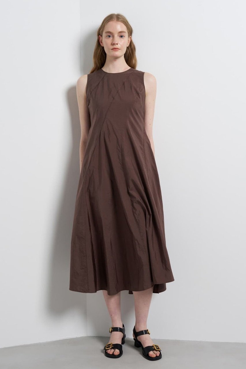 【ランバン オン ブルー/LANVIN en Bleu】のエスカルゴフレアワンピース 人気、トレンドファッション・服の通販 founy(ファニー) 　ファッション　Fashion　レディースファッション　Fashion for Women　ワンピース　Dresses　チュニック　Tunic Tops & Dresses　アンダー　Underwear Essentials　軽量　Lightweight, Ultra Light　サマー　Summer, Summer Style　シアー　Sheer, See-Through　シルク　Silk, 100% Silk　ストライプ　Stripe, Striped Pattern　タフタ　Taffeta, Structured Fabric　チュニック　Tunic, Long Top　ドレス　Dress, One-Piece　なめらか　Smooth, Silky Texture　パターン　Pattern, Design Print　ファブリック　Fabric, Textile　フレア　Flare, Flared　無地　Plain, Solid Color　リゾート　Resort, Vacation Style　リラックス　Relax, Relaxed Fit　ロング　Long, Long-Length　夏　Summer　旅行　Travel　エレガント 上品　Elegant　other-8|ID: prp329100004888501 ipo3291000000036521873